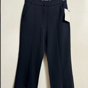 ZARA DARK NAVY Tailored Pants with Studded Hem  Size XS NEW WITH TAG!